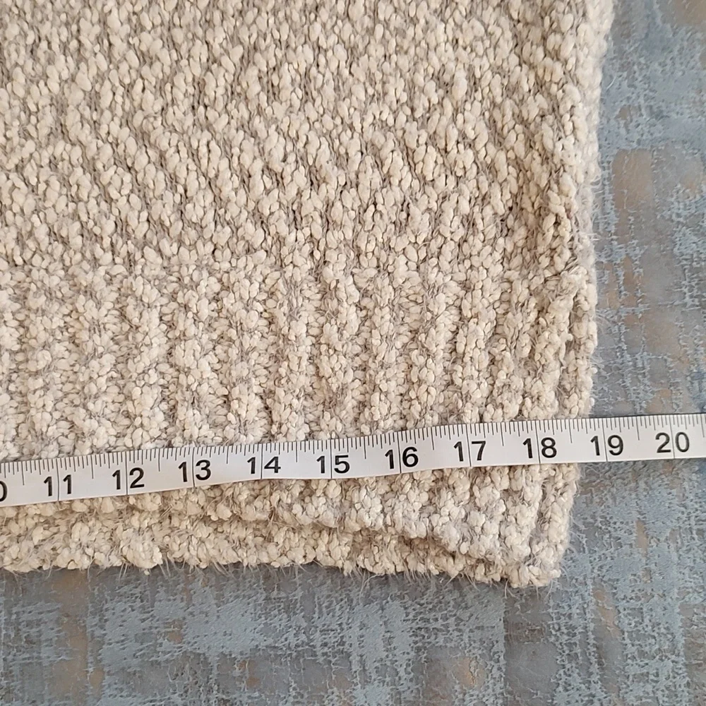 Yes LoLa Hooded Chunky Loose Knit Sweater w/ Pom poms/Size XS - Picture 6 of 9